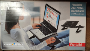 Flexibler Alu-Notebook-Tisch 2. von 2