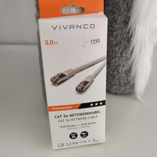 VIVANCO CAT 5e Netzwerkkabel 3,0m - NEU