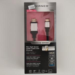 VIVANCO - Mini High Speed HDMI Cable mit Ethernet 1.2m - NEU