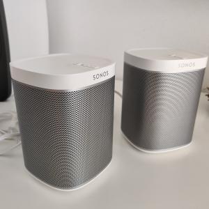 2x Sonos Play:1 WLAN Lautsprecher Weiss Stereo Set