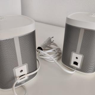 2x Sonos Play:1 WLAN Lautsprecher Weiss Stereo Set