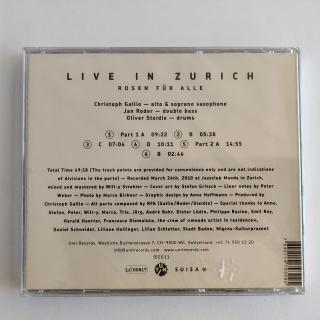 Rosen Für Alle! – Live In Zürich | Jazz-CD - NEU, OVP