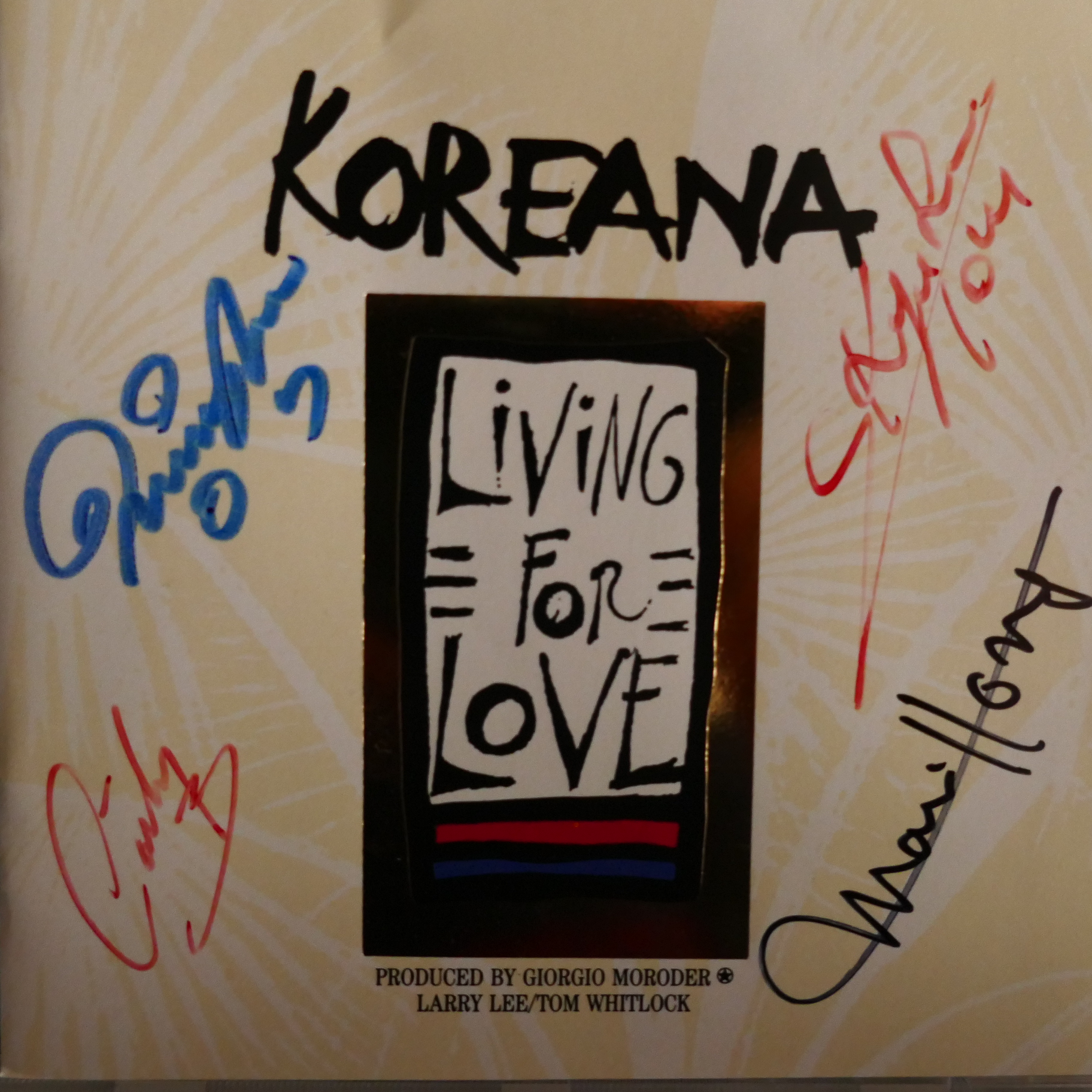 Koreana – Living For Love: von allen vier signiert | CD 